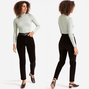 Everlane Baby Cord Cheeky Crop 25 Black‎ Corduroy Straight